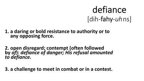 Defiance Definition & Meaning .